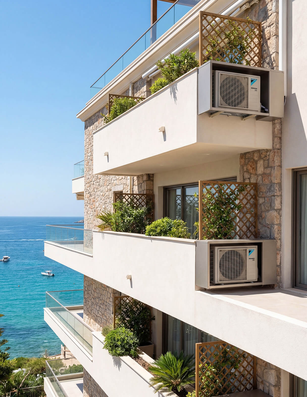 Installation climatisation immeuble bord de mer — expert contraintes littorales Envolt Balaruc-les-Bains